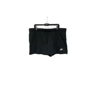 Nike Women's Sportswear Club Fleece Midrise Shorts - Black (XXLarge)